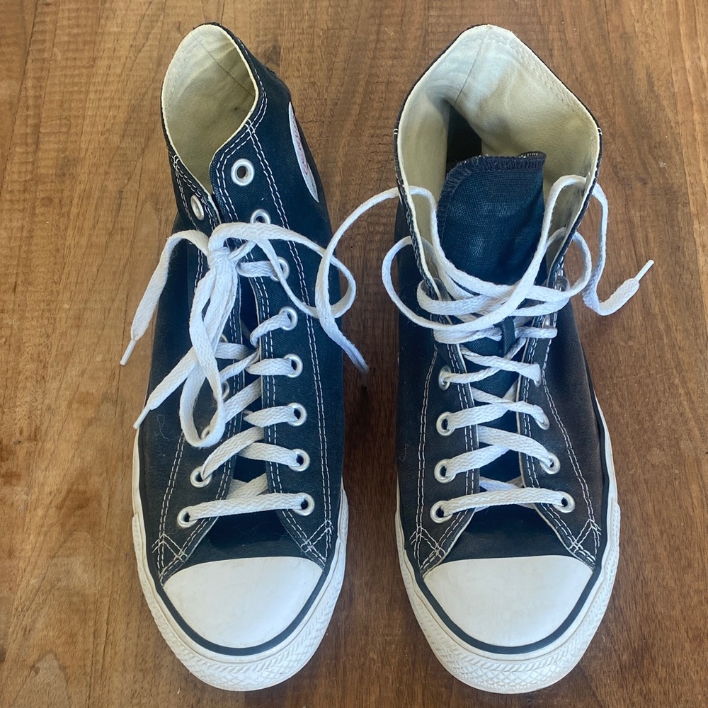 Converse Black and White Chuck Taylor High-Tops
